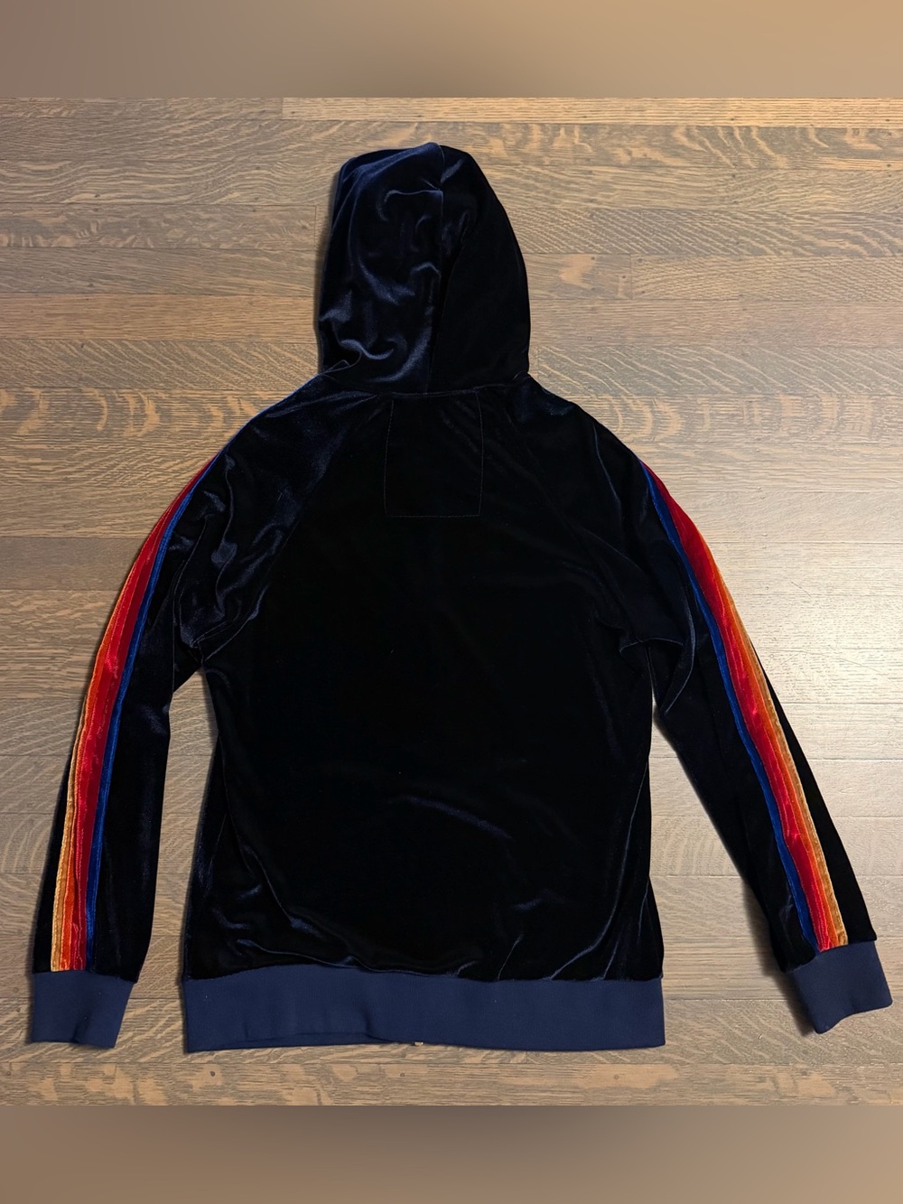 Aviator Nation Classic Velvet Relaxed Zip Hoodie Navy Blue Small EUC - Picture 14 of 14